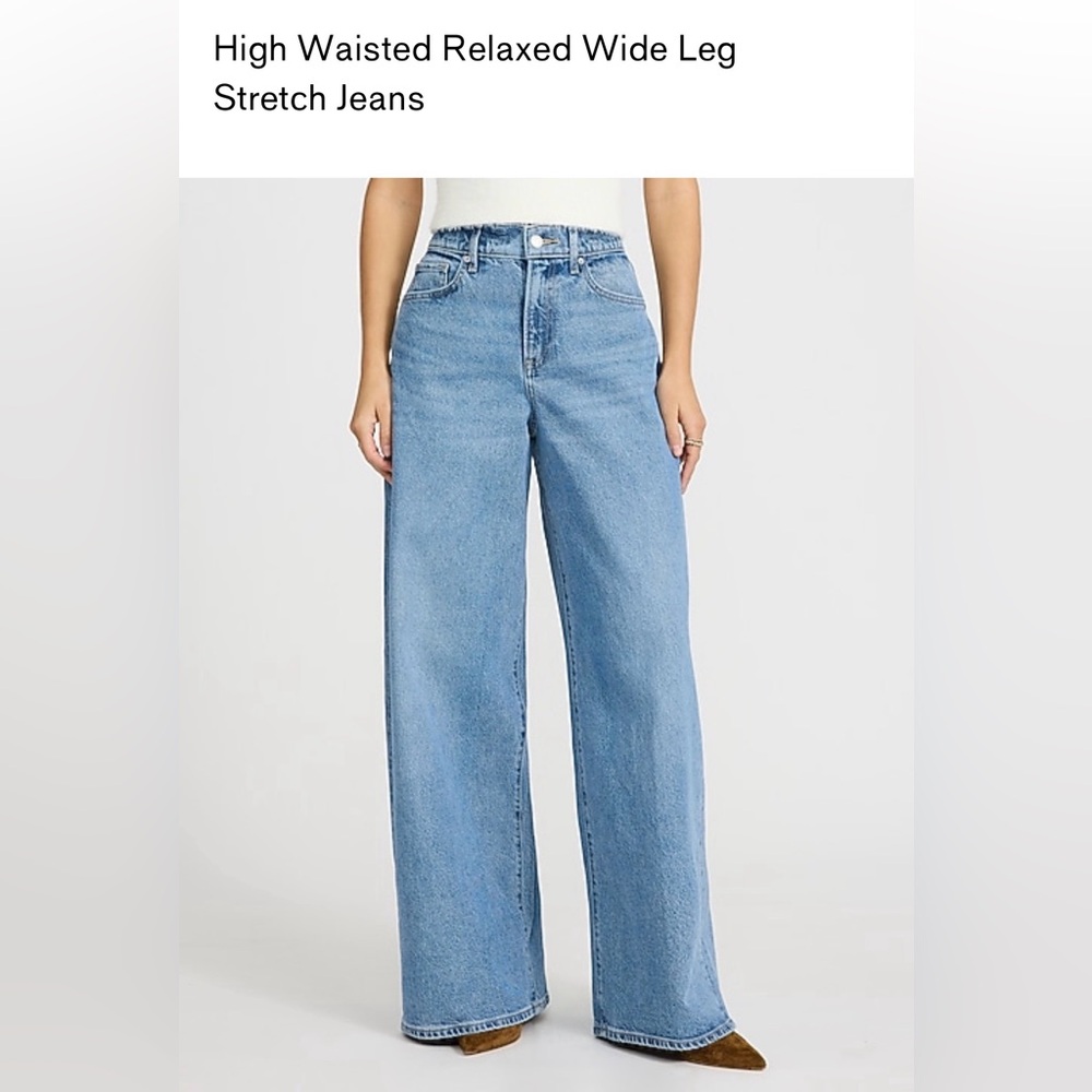 Express Light Blue Wide Leg Jeans